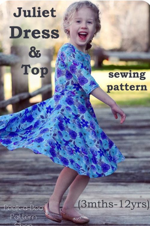 Juliet Dress and Top pattern (3mths-12yrs) - Sew Modern Kids