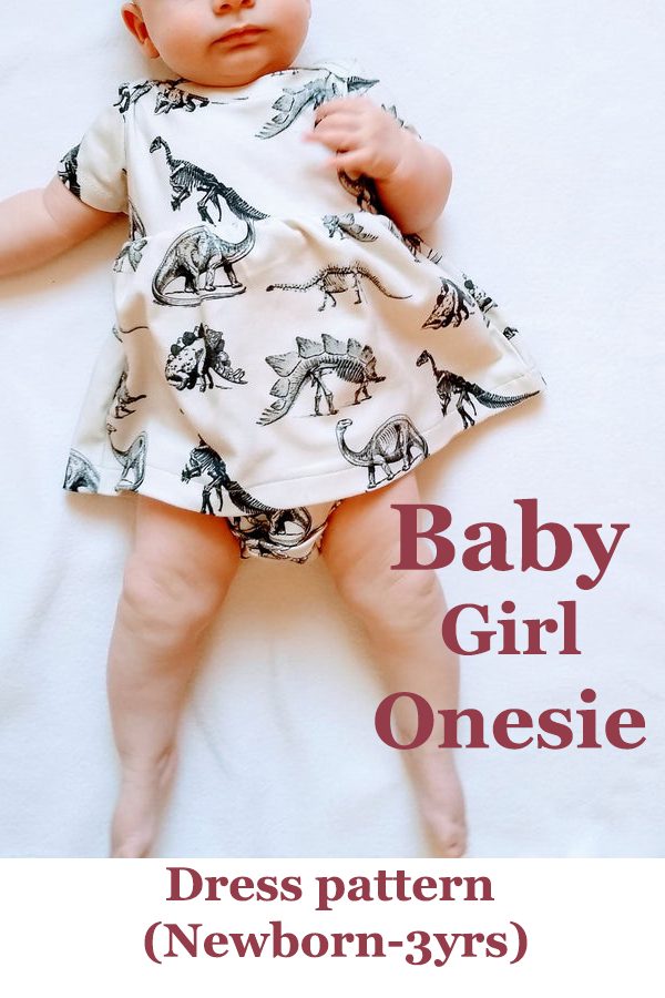 Baby Girl Onesie Dress pattern Newborn 3yrs Sew Modern Kids