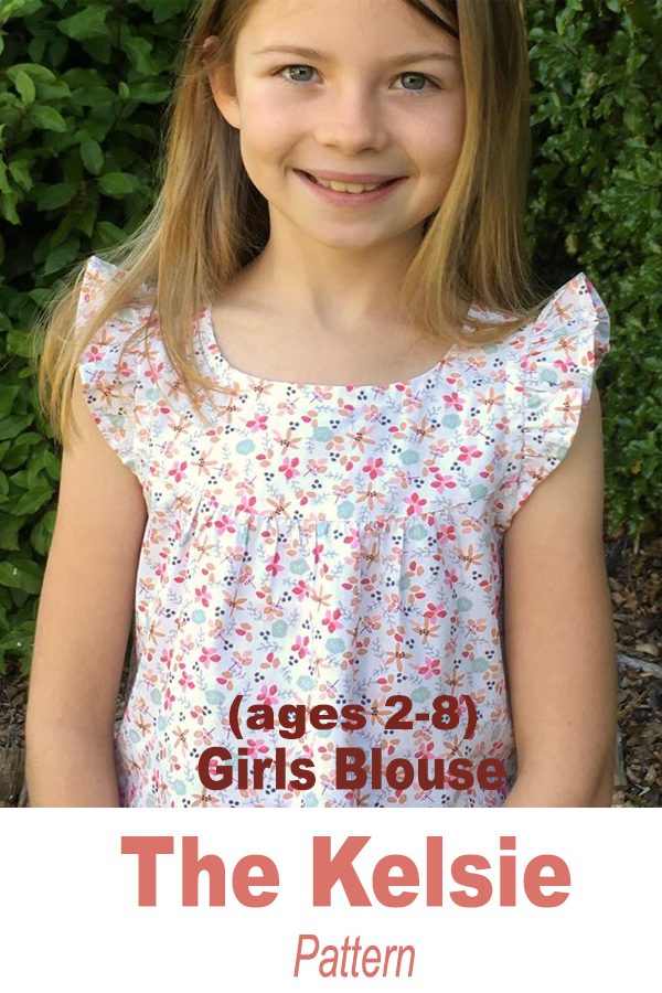 Girls Blouse "The Kelsie Pattern" (ages 2-8)