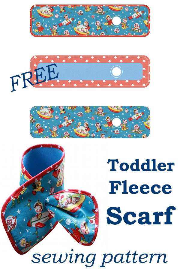 FREE Toddler Fleece Scarf sewing pattern