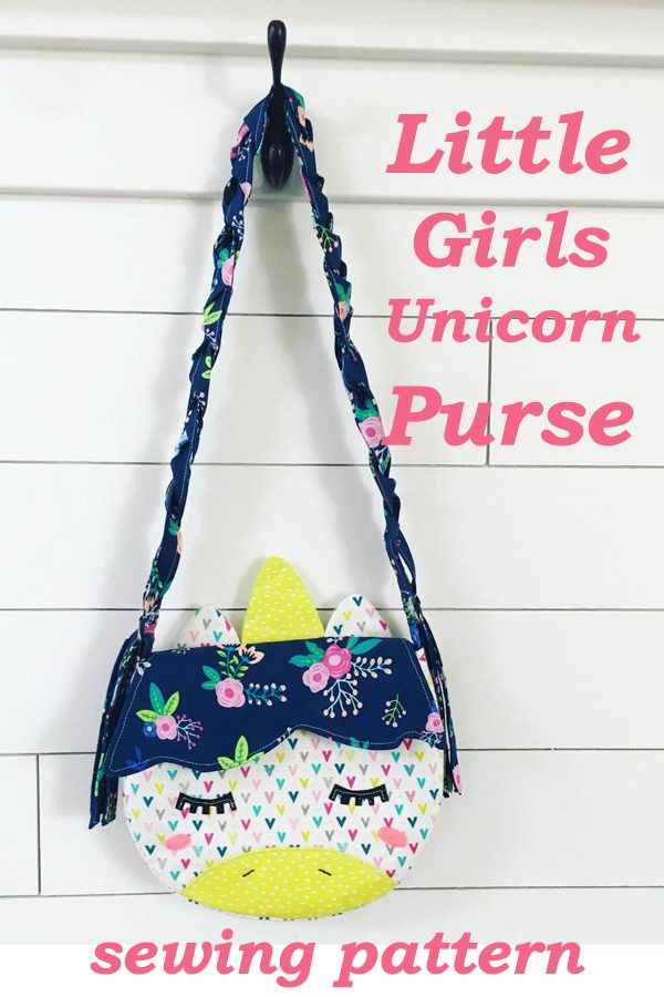 Little Girls Unicorn Purse sewing pattern