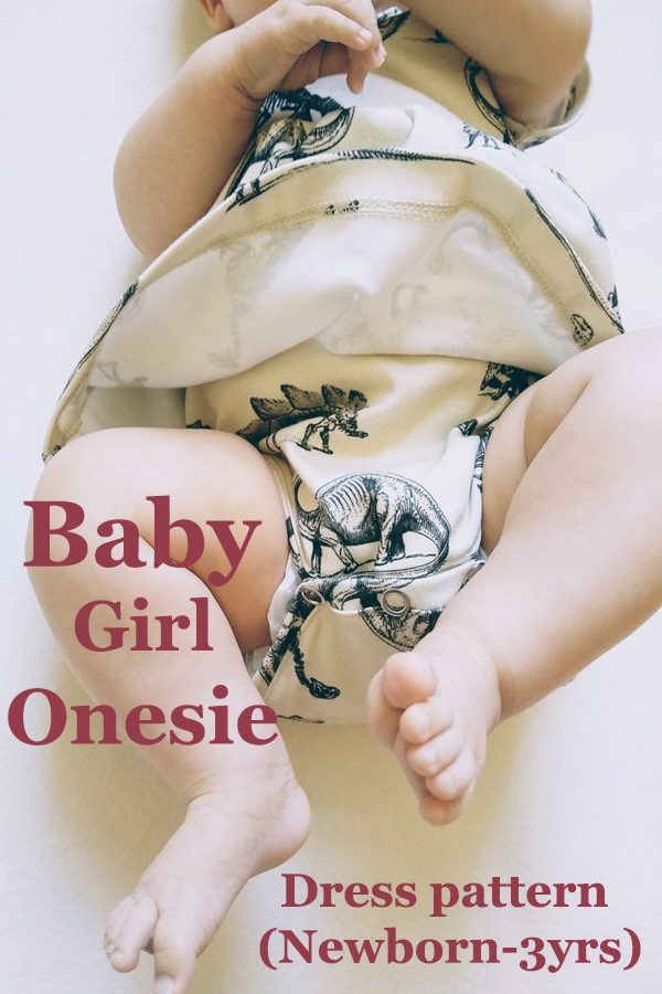 Baby Girl Onesie Dress pattern (Newborn-3yrs)