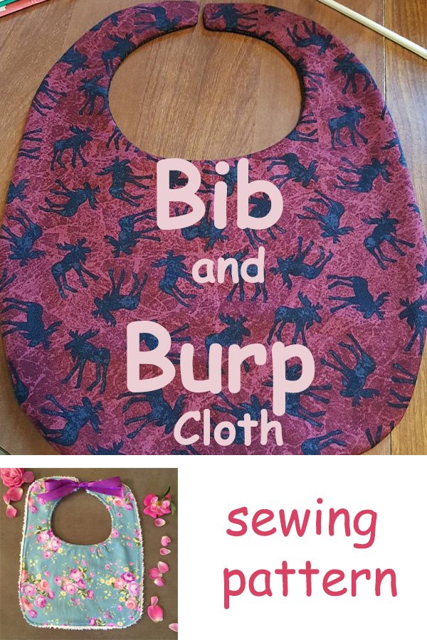 Bib and Burp Cloth sewing pattern