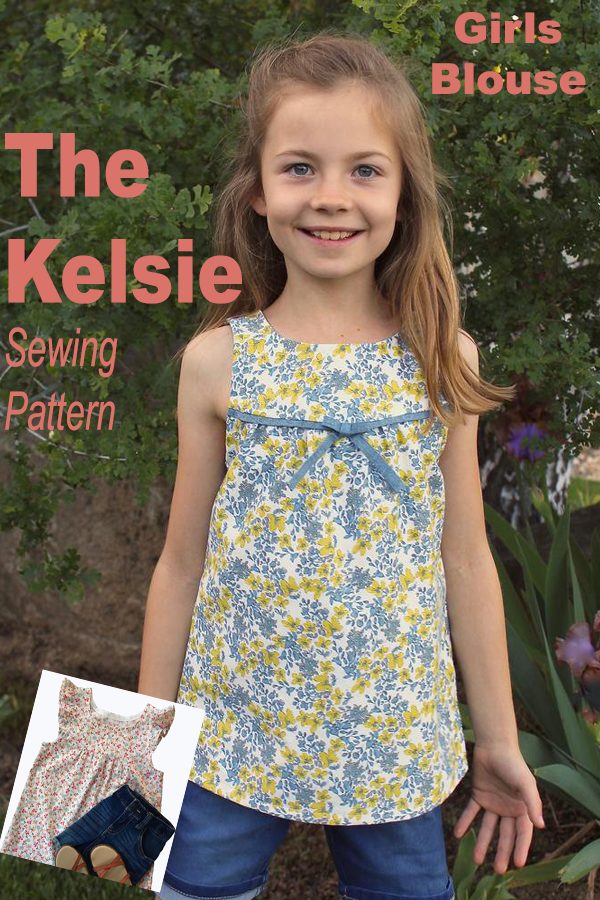 Girls Blouse "The Kelsie Pattern" (ages 2-8)