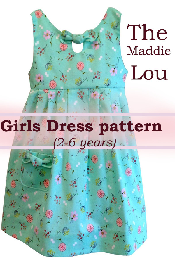 The Maddie Lou Girls Dress pattern (2-6 years)