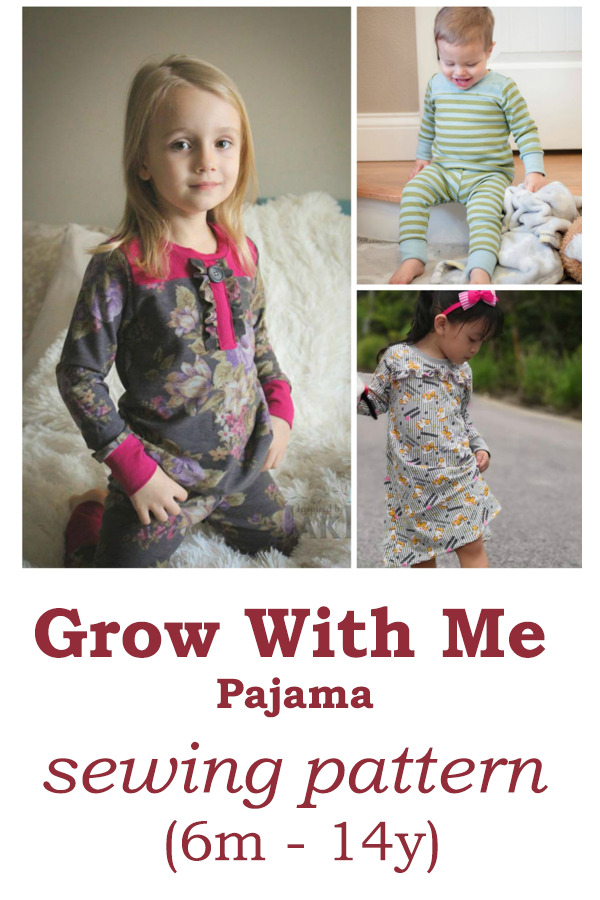 Grow With Me Pajama FREE sewing pattern (6m - 14y) - Sew Modern Kids