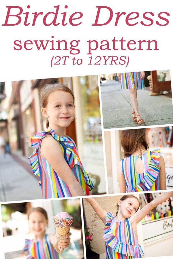 Birdie Dress sewing pattern (2T to 12YRS) - Sew Modern Kids