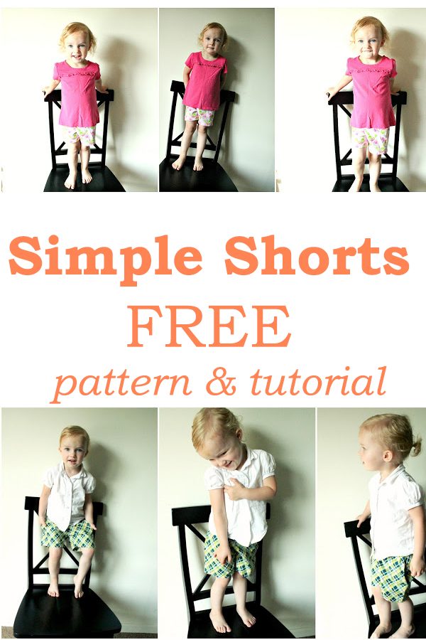 Simple Shorts FREE pattern & tutorial