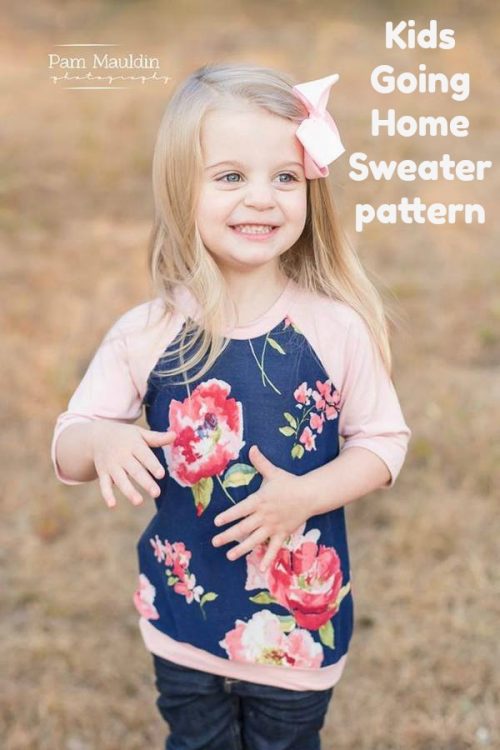 Kids Going Home Sweater sewing pattern (6mths-14yrs) - Sew Modern Kids