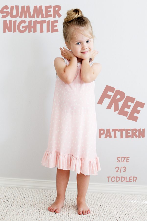 Summer Nightie FREE pattern (size 2/3 toddler)