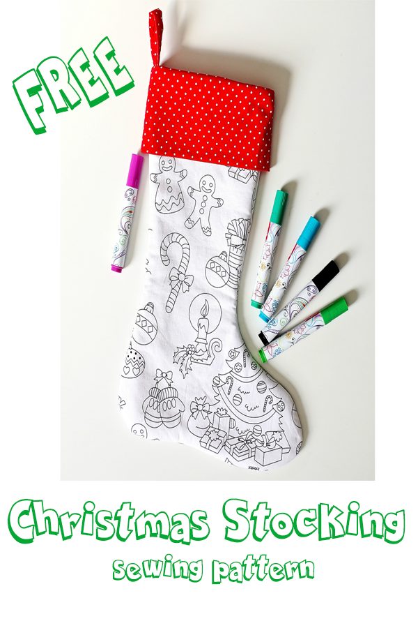 FREE Christmas Stocking sewing pattern