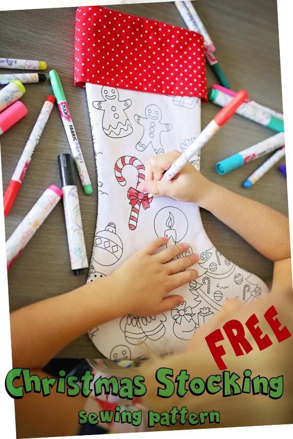 FREE Christmas Stocking sewing pattern