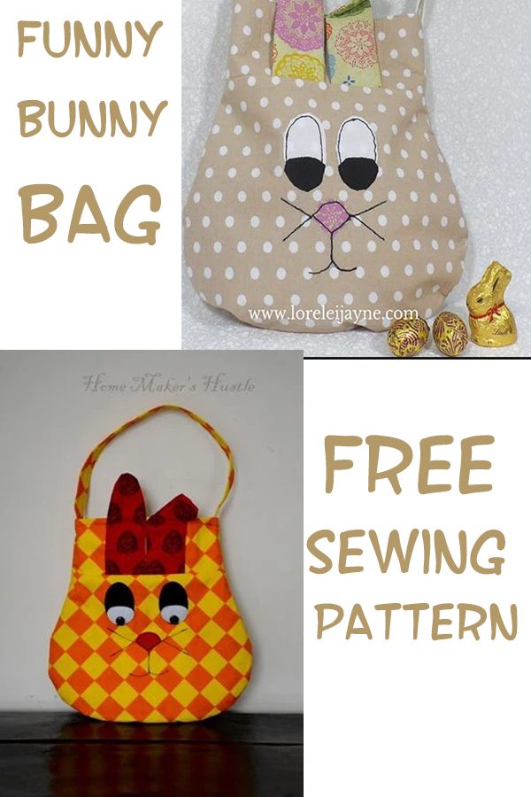 Funny Bunny Bag FREE sewing pattern