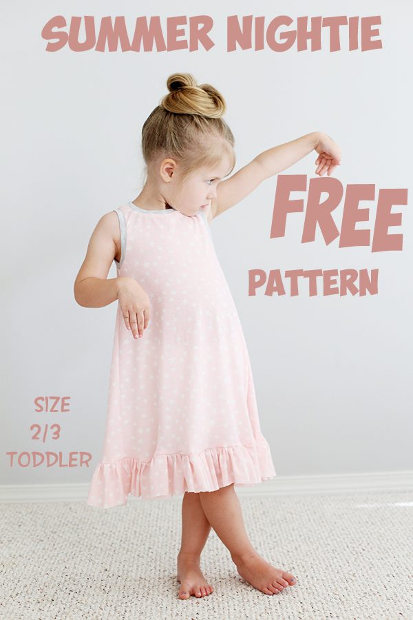 Summer Nightie FREE pattern (size 2/3 toddler)