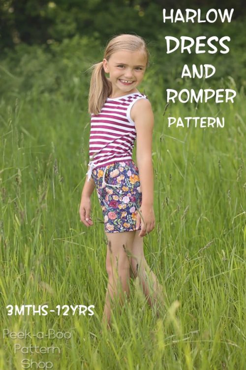 Harlow Dress & Romper pattern (3mths-12yrs) - Sew Modern Kids