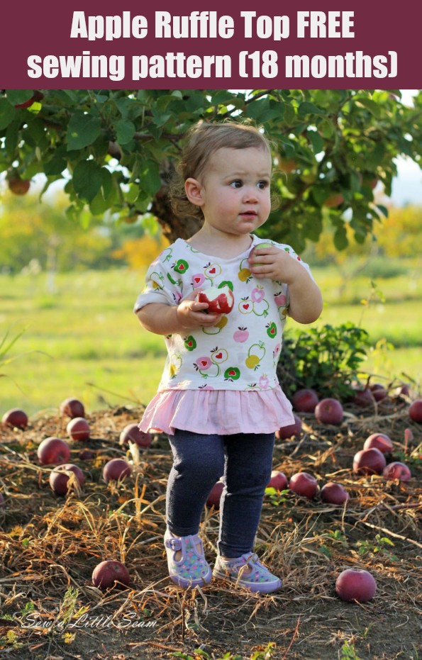 Apple Ruffle Top FREE sewing pattern (18 months)