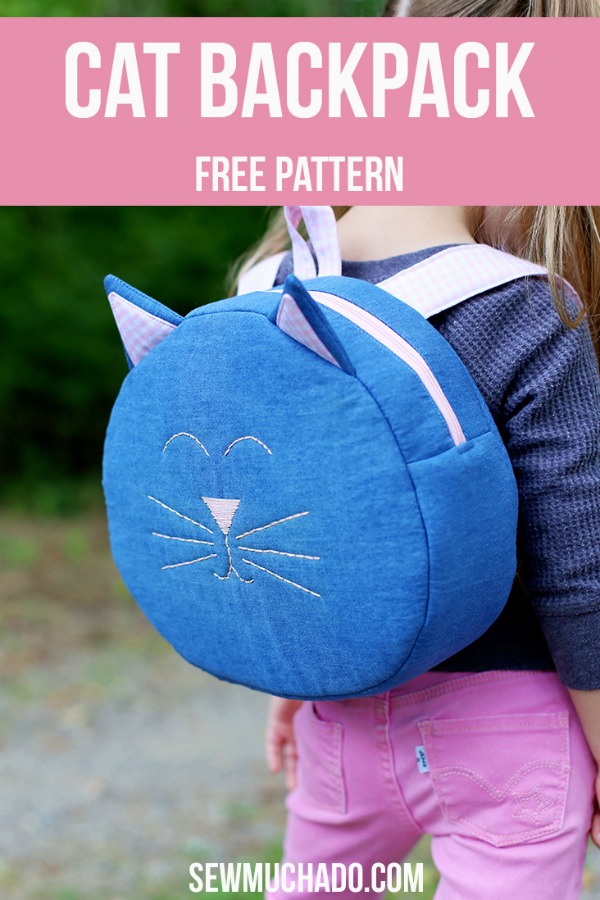 Cat Backpack FREE sewing pattern - Sew Modern Kids