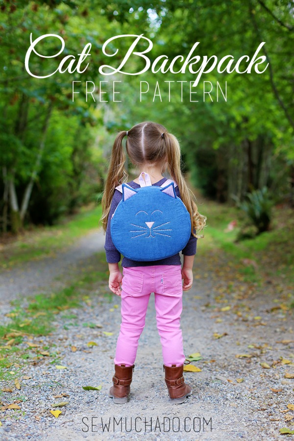 Cat Backpack FREE sewing pattern