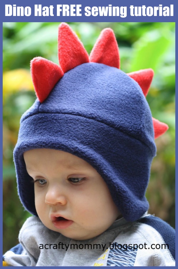 Dino Hat FREE sewing tutorial