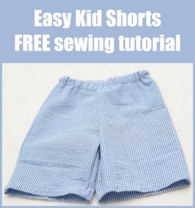 Easy Kid Shorts FREE sewing tutorial - Sew Modern Kids