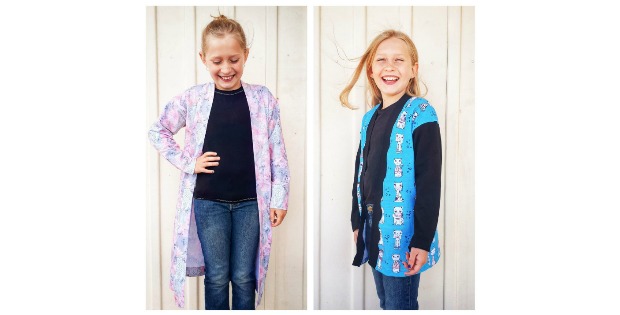 Girls' Eleanor Cardigan sewing pattern (Baby to 14y)