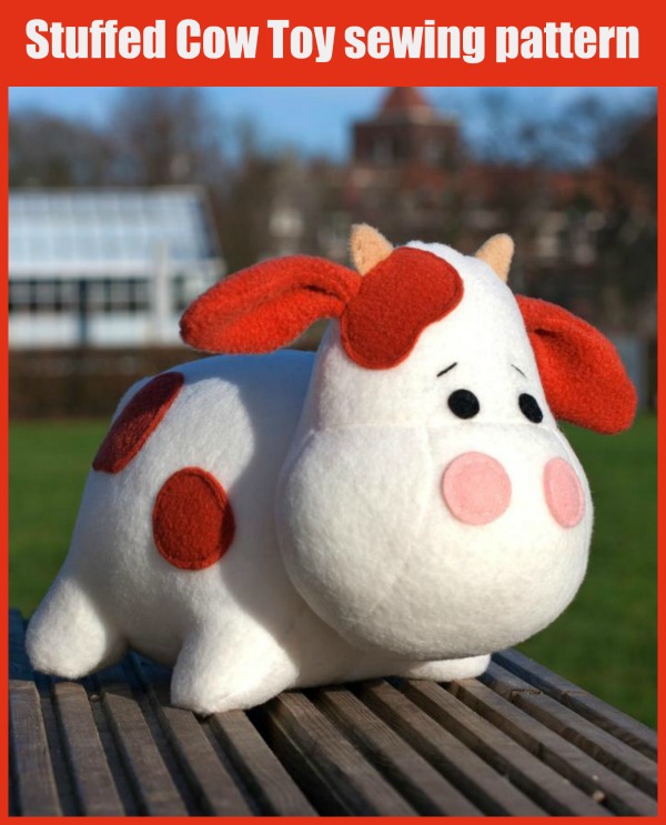 Stuffed Cow Toy sewing pattern