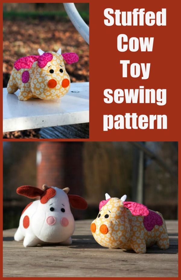 cow plush sewing pattern