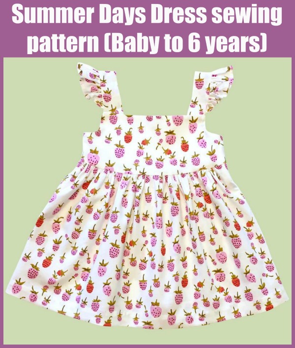 Summer Days Dress sewing pattern (Baby to 6yrs) - Sew Modern Kids