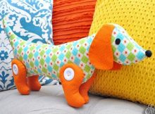 Little Doggy Dachshund toy sewing pattern