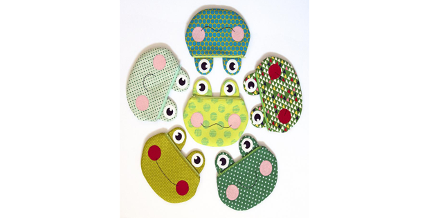 Frog Zipper Pouch sewing pattern