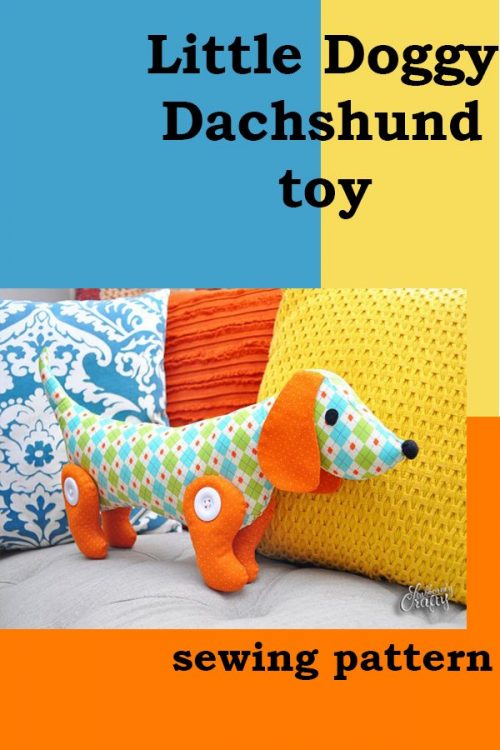 Little Doggy Dachshund Toy Sewing Pattern - Sew Modern Kids