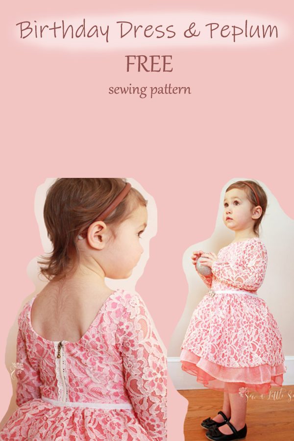 Birthday Dress & Peplum FREE sewing pattern (Size 2)