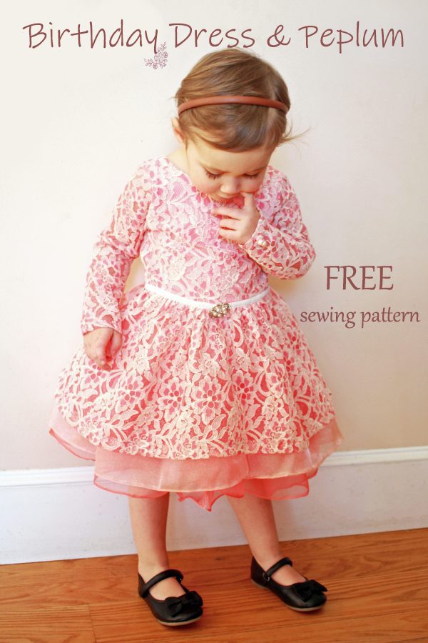 Birthday Dress and Peplum FREE sewing pattern (Size 2) - Sew Modern Kids