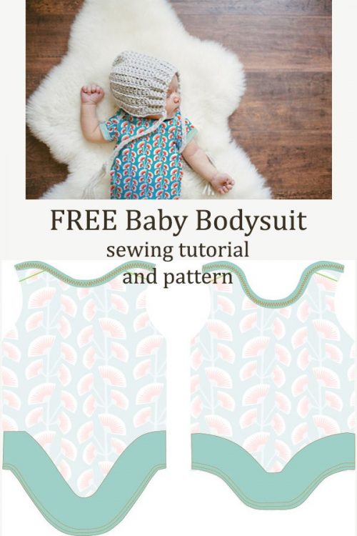 FREE Baby Bodysuit sewing tutorial and pattern (3 sizes) - Sew Modern Kids