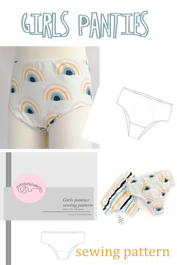 Girls Panties sewing pattern (2 to 10 years)