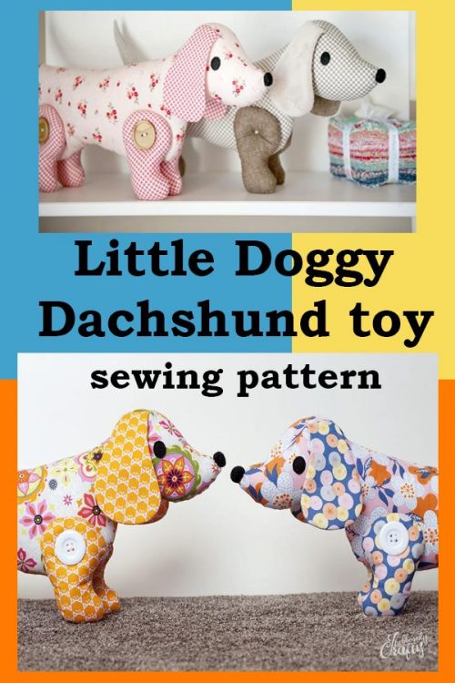 Little Doggy Dachshund toy sewing pattern - Sew Modern Kids