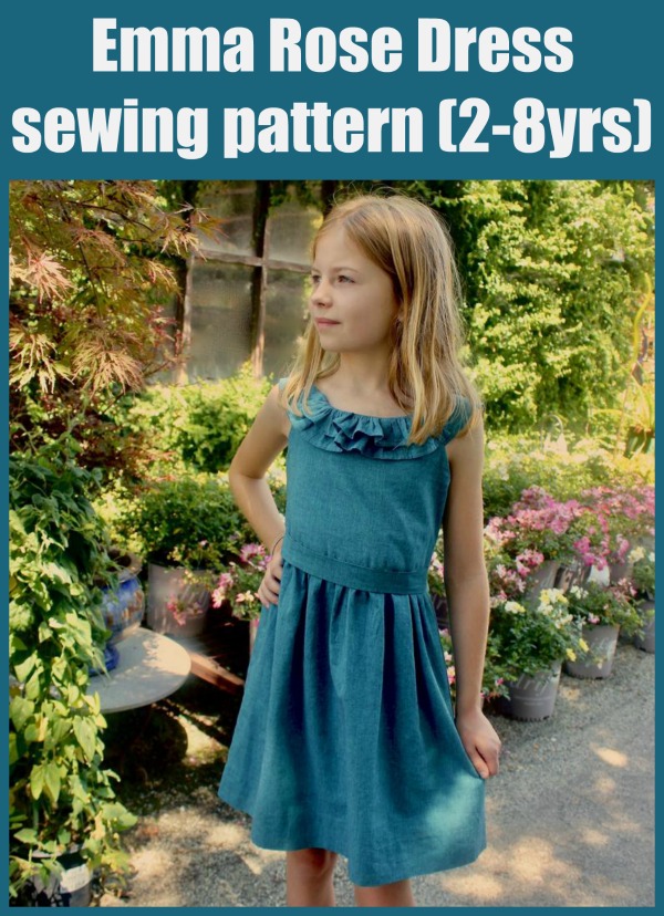 Emma Rose Dress sewing pattern (2-8yrs)