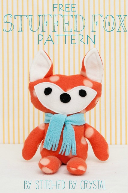 Stuffed Fox Toy FREE sewing pattern Sew Modern Kids