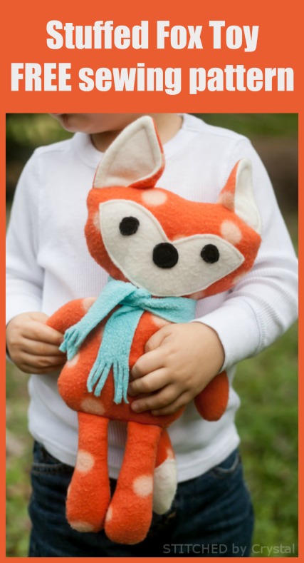 Stuffed Fox Toy FREE sewing pattern