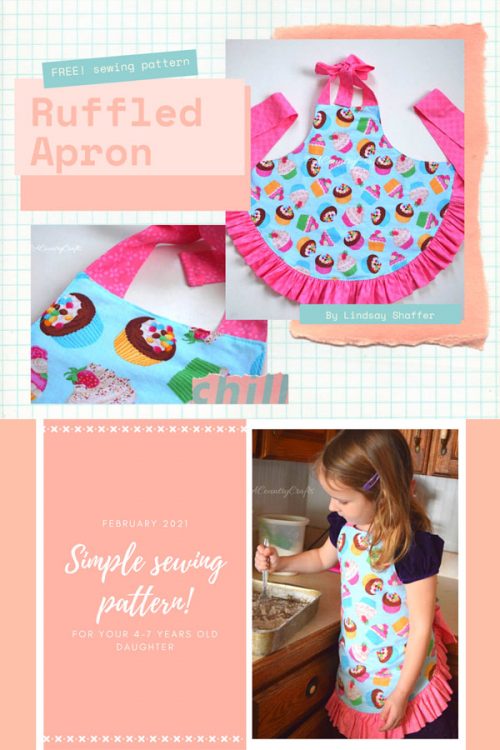 Girl's Ruffled Apron FREE sewing pattern - Sew Modern Kids