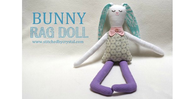 Bunny Rag Doll FREE sewing pattern