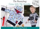 Bunnyhug Grow With Me Hoodie sewing pattern