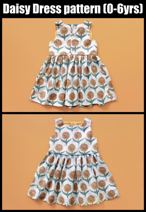 Daisy Dress sewing pattern (0 to 6 years)