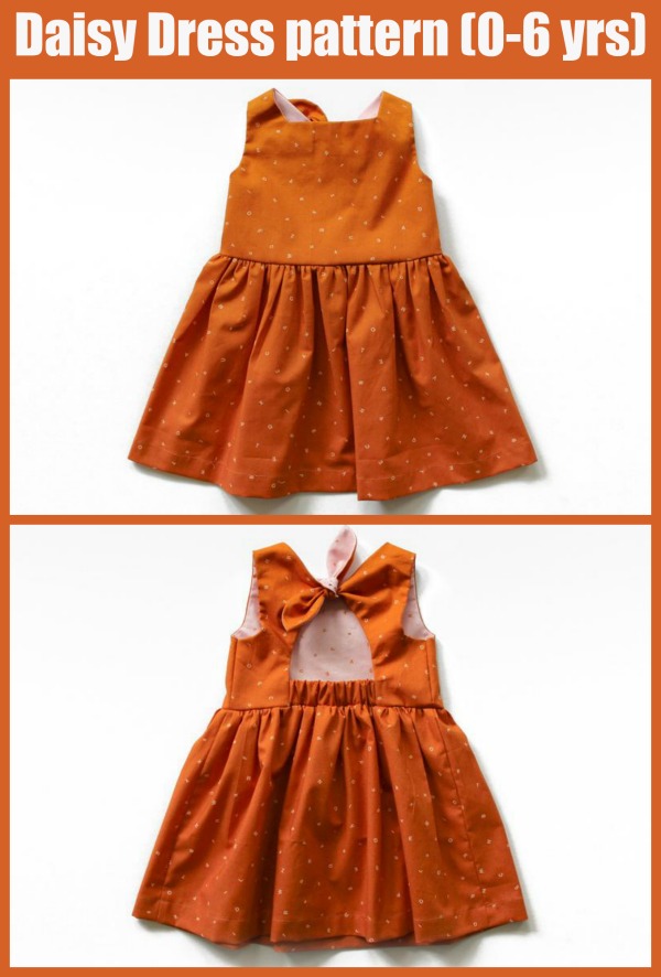 Daisy Dress sewing pattern (0 to 6 years)