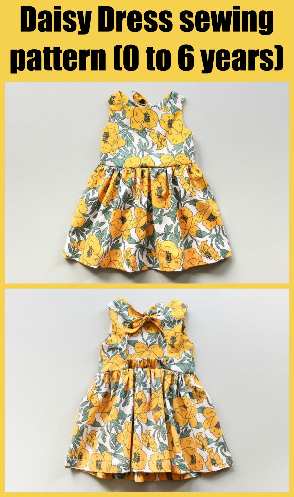 Daisy Dress sewing pattern (0 to 6 years)