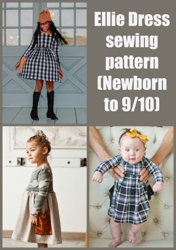 Ellie Dress sewing pattern (Newborn-9/10)