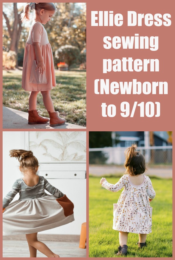 Ellie Dress sewing pattern (Newborn-9/10)