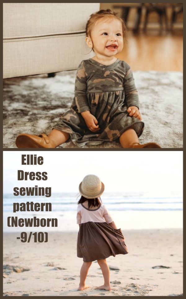 Ellie Dress sewing pattern (Newborn-9/10)