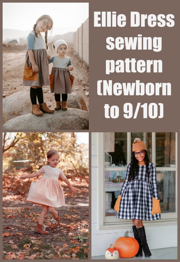 Ellie Dress sewing pattern (Newborn-9/10)