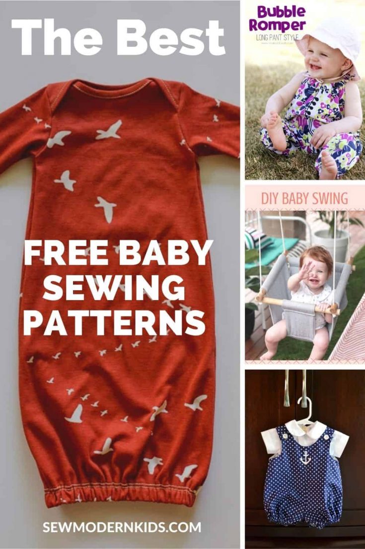 FREE Baby sewing patterns available to download today - Sew Modern 